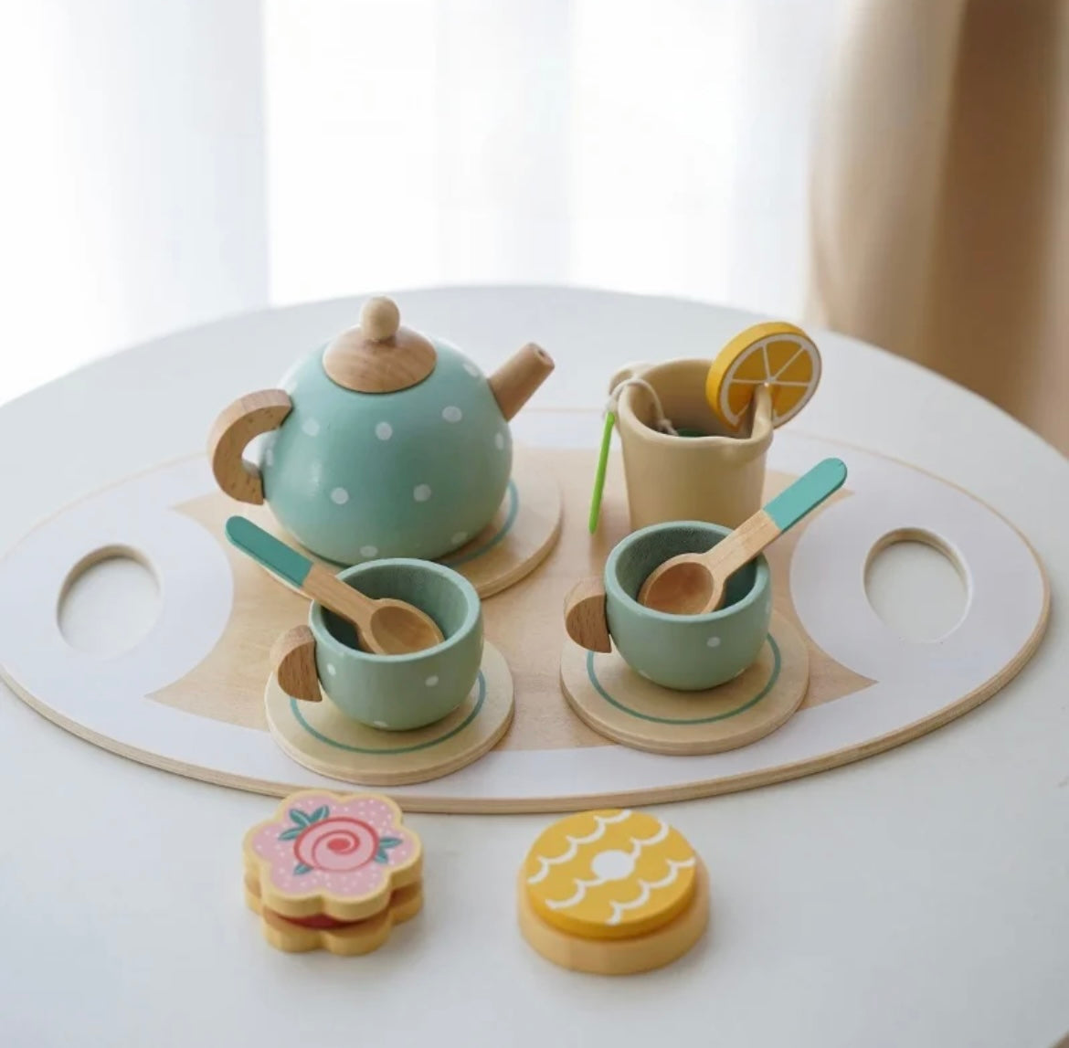 Wooden Afternoon Tea Party Set