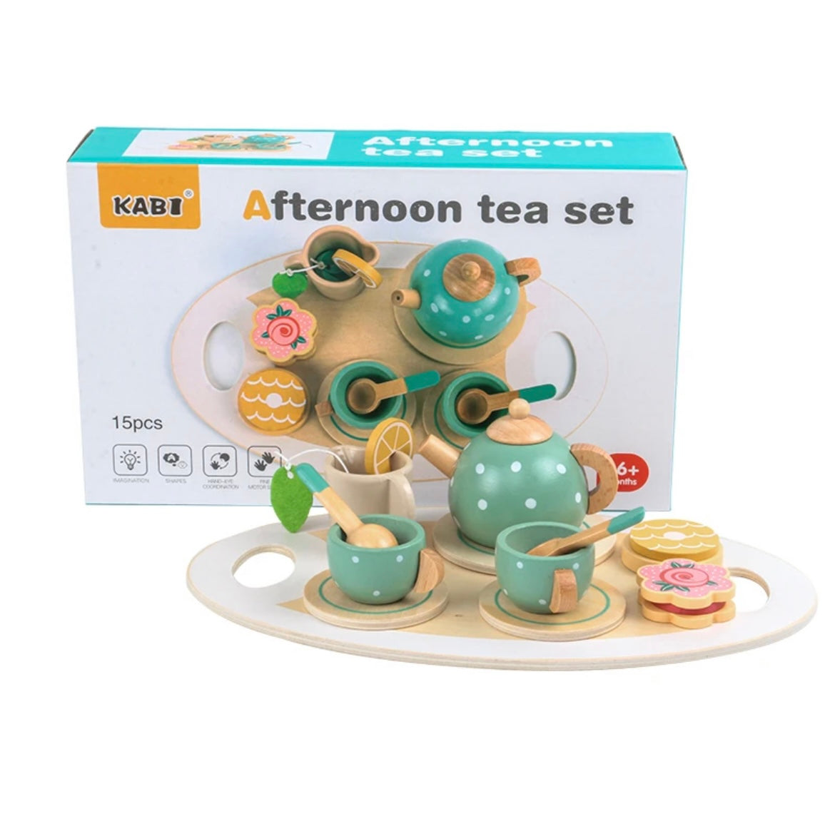 Wooden Afternoon Tea Party Set