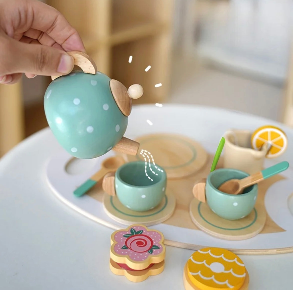 Wooden Afternoon Tea Party Set