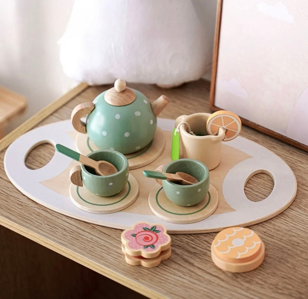 Wooden Afternoon Tea Party Set