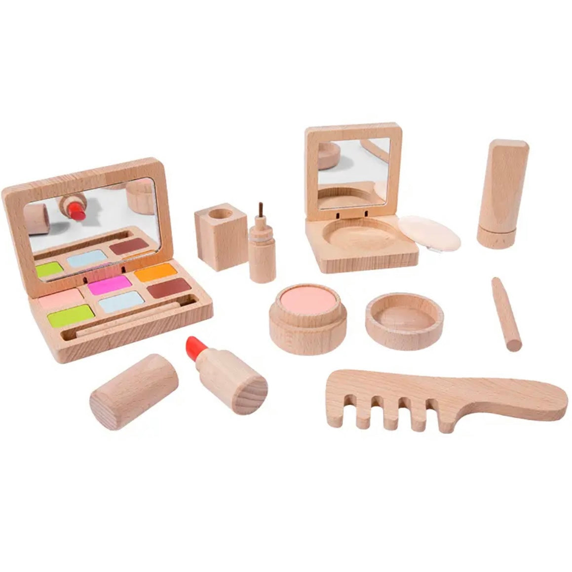 Wooden Make-Up Set