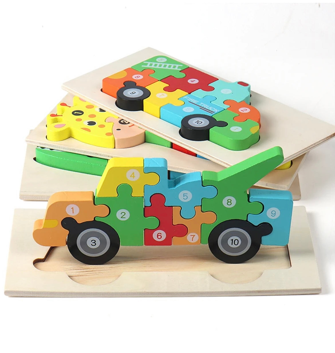 3D - Wooden Puzzle 3 pack Randomized