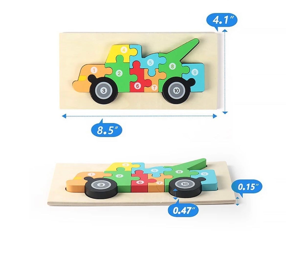 3D - Wooden Puzzle 3 pack Randomized